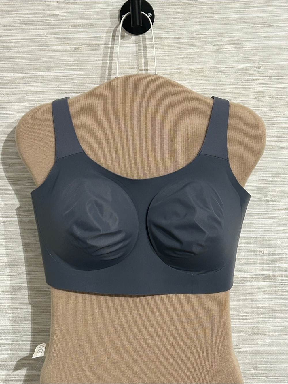 Evelyn & Bobbie Structured Scoop Bra EB Core Grey Size Large L Wireless
